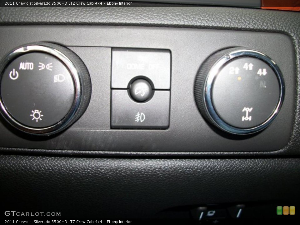 Ebony Interior Controls for the 2011 Chevrolet Silverado 3500HD LTZ Crew Cab 4x4 #47450983