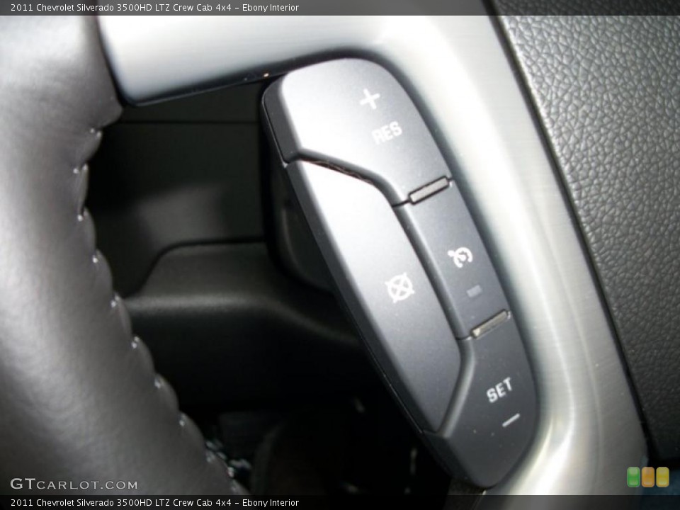 Ebony Interior Controls for the 2011 Chevrolet Silverado 3500HD LTZ Crew Cab 4x4 #47451013