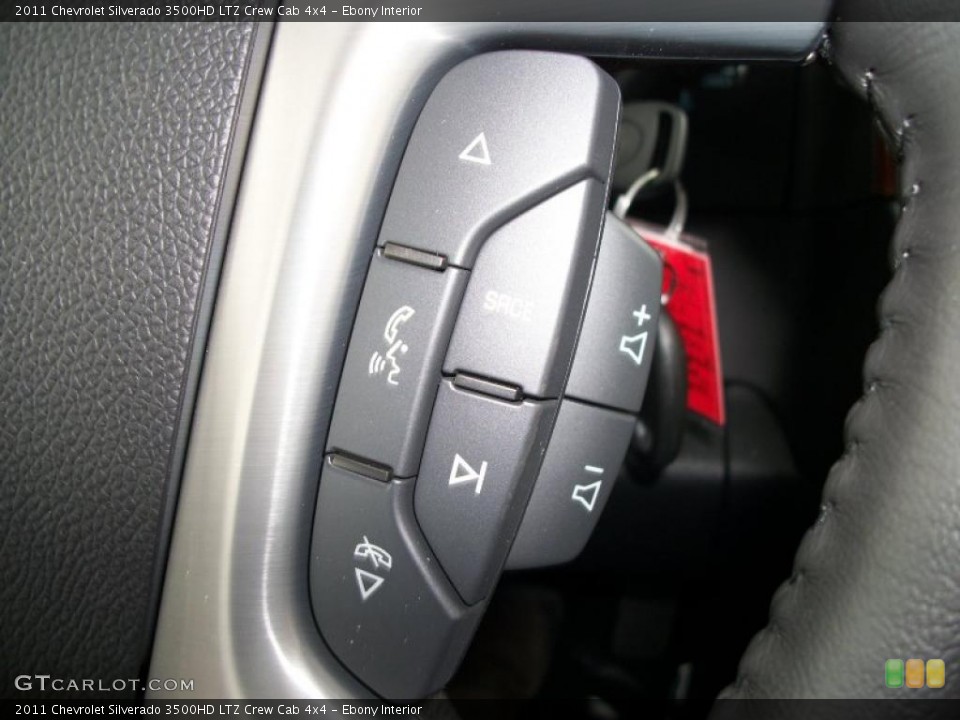 Ebony Interior Controls for the 2011 Chevrolet Silverado 3500HD LTZ Crew Cab 4x4 #47451028