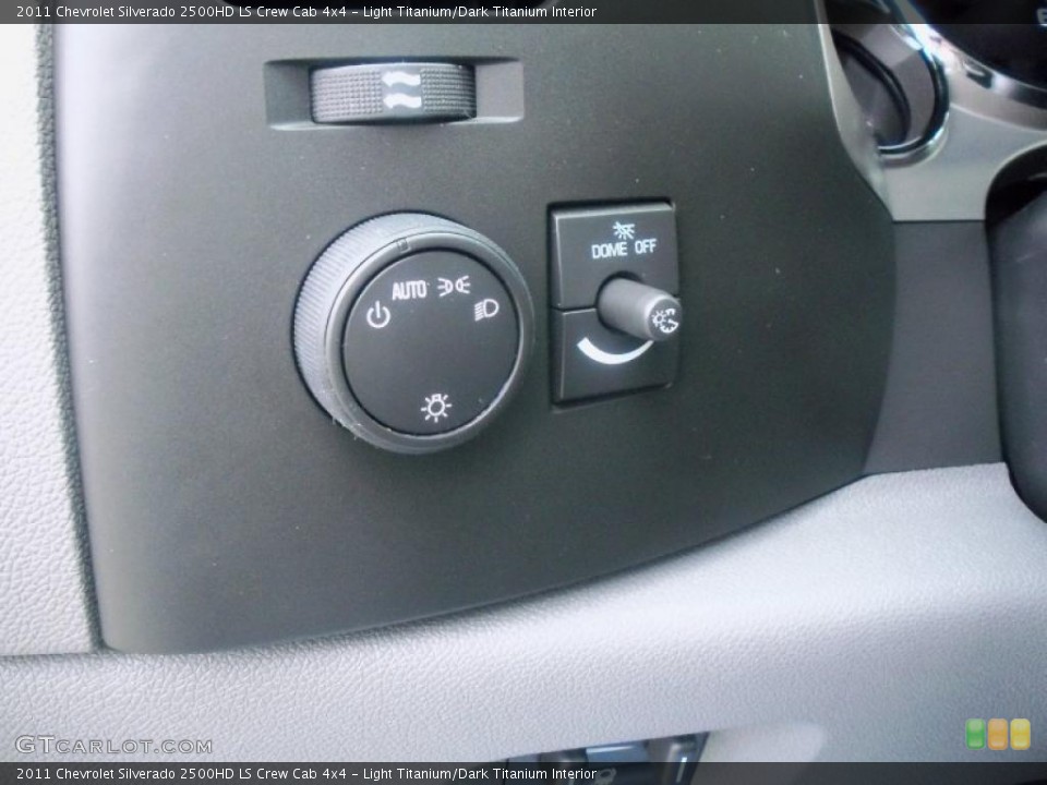 Light Titanium/Dark Titanium Interior Controls for the 2011 Chevrolet Silverado 2500HD LS Crew Cab 4x4 #47451445