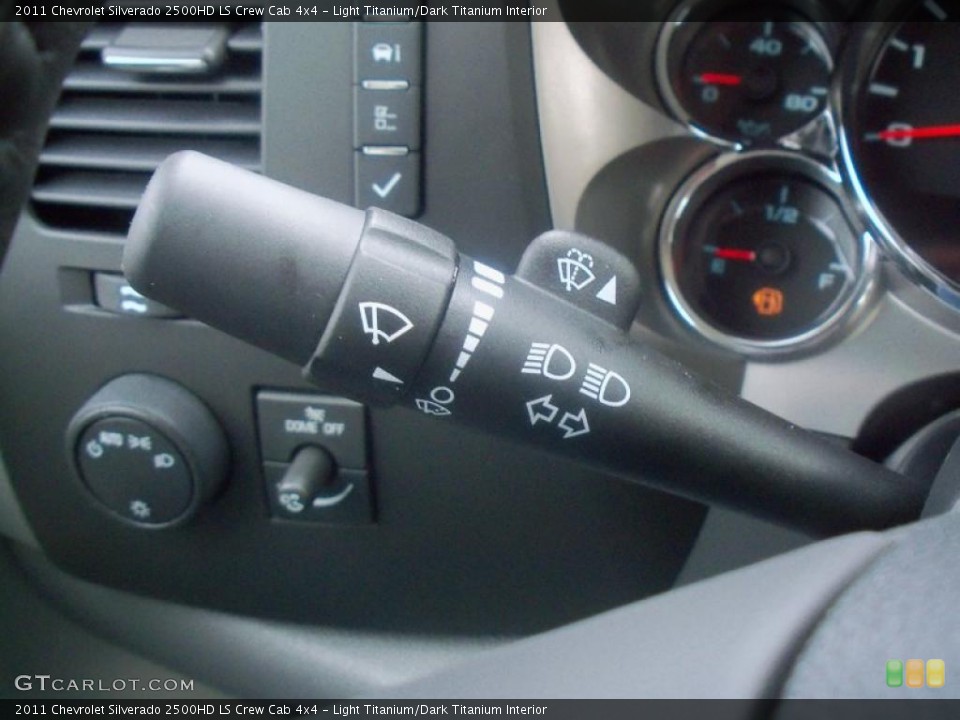 Light Titanium/Dark Titanium Interior Controls for the 2011 Chevrolet Silverado 2500HD LS Crew Cab 4x4 #47451574