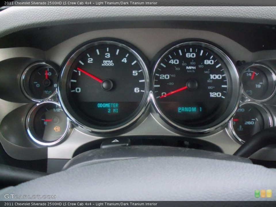 Light Titanium/Dark Titanium Interior Gauges for the 2011 Chevrolet Silverado 2500HD LS Crew Cab 4x4 #47451586