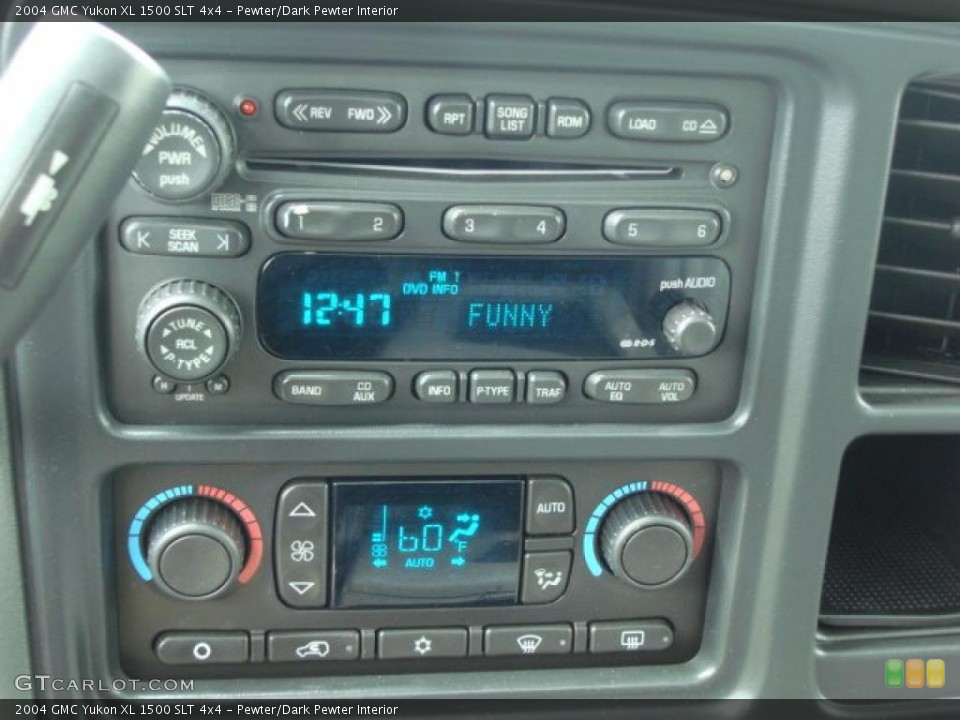 Pewter/Dark Pewter Interior Controls for the 2004 GMC Yukon XL 1500 SLT 4x4 #47452528