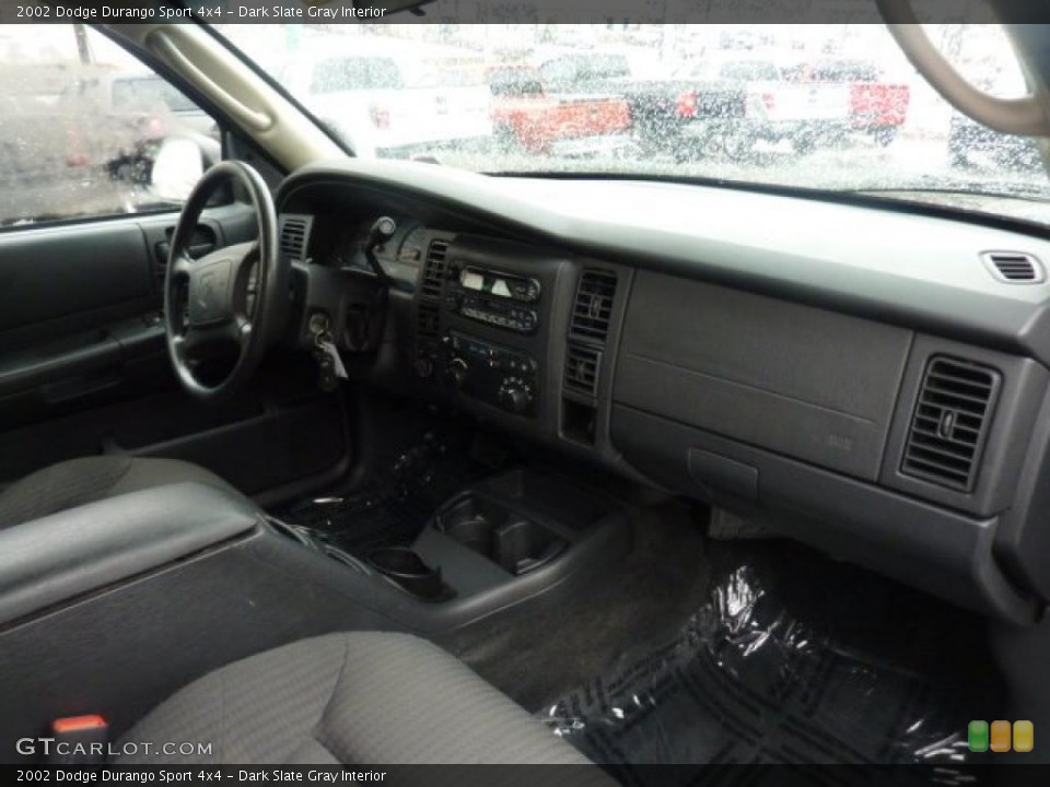 Dark Slate Gray Interior Dashboard for the 2002 Dodge Durango Sport 4x4 #47454520