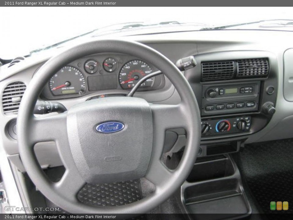 Medium Dark Flint Interior Dashboard for the 2011 Ford Ranger XL Regular Cab #47455849
