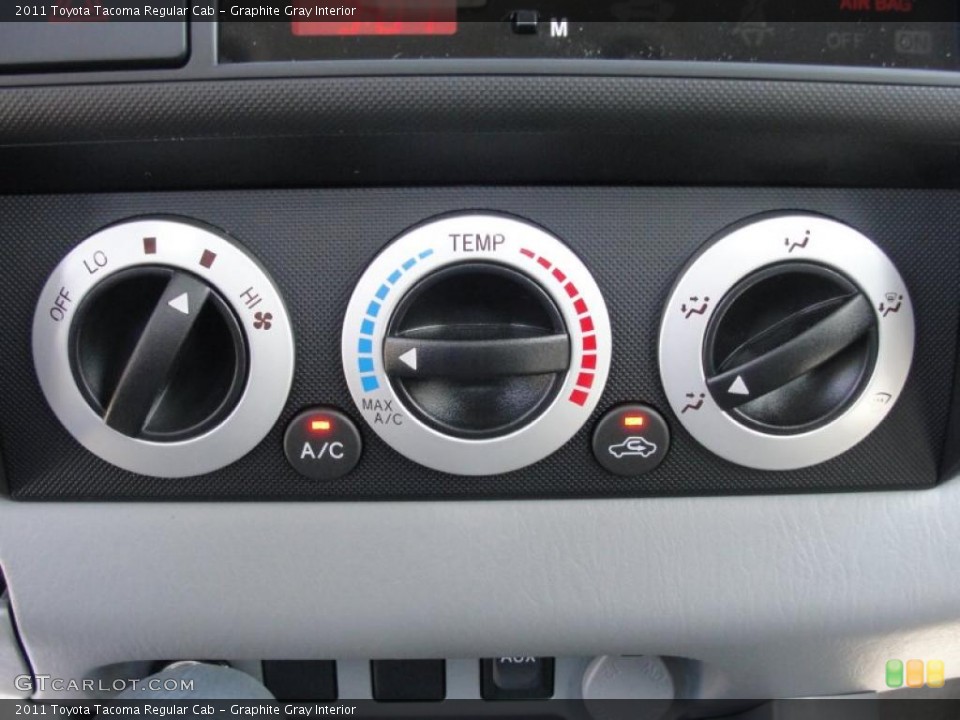 Graphite Gray Interior Controls for the 2011 Toyota Tacoma Regular Cab #47456923
