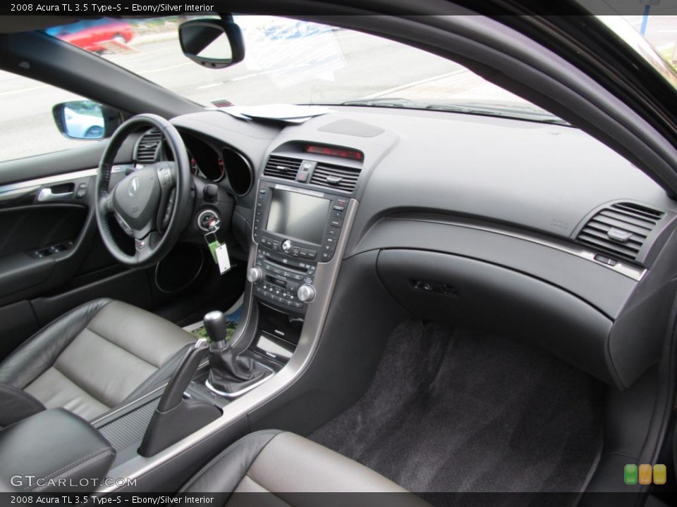 Ebony/Silver Interior Dashboard for the 2008 Acura TL 3.5 Type-S #47456935