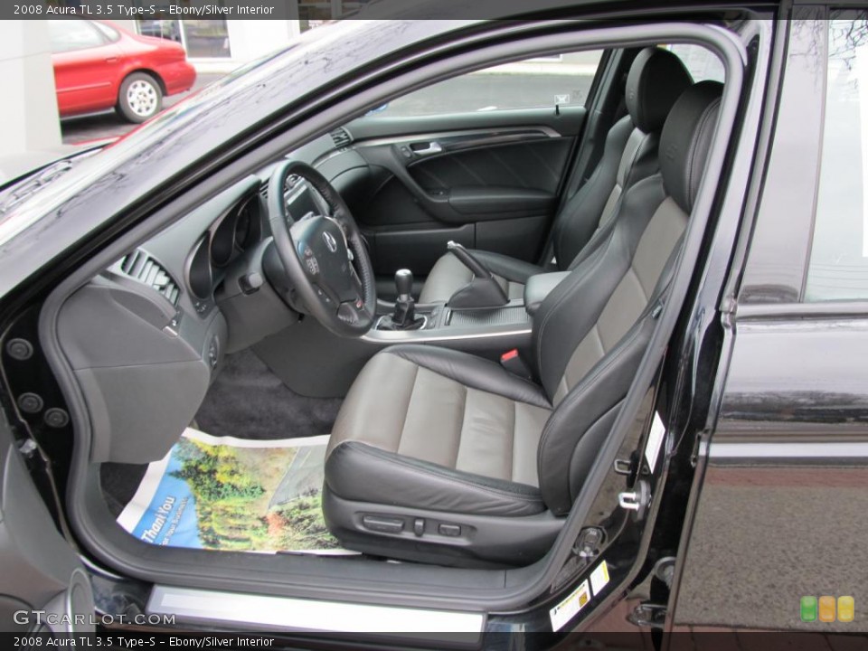 Ebony/Silver Interior Photo for the 2008 Acura TL 3.5 Type-S #47457085