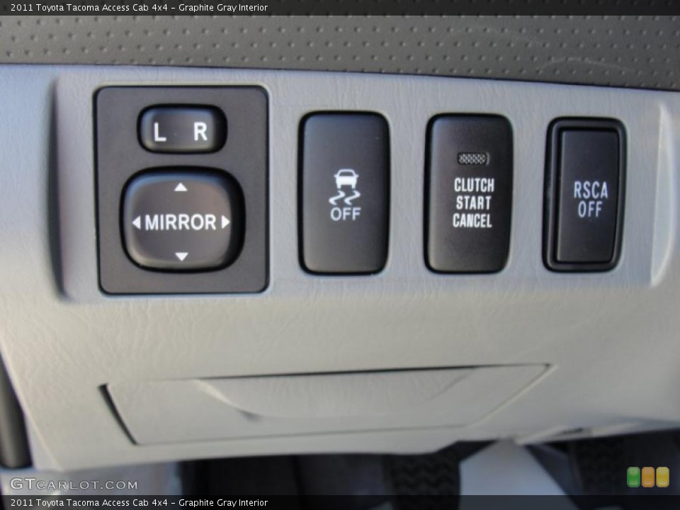 Graphite Gray Interior Controls for the 2011 Toyota Tacoma Access Cab 4x4 #47457457