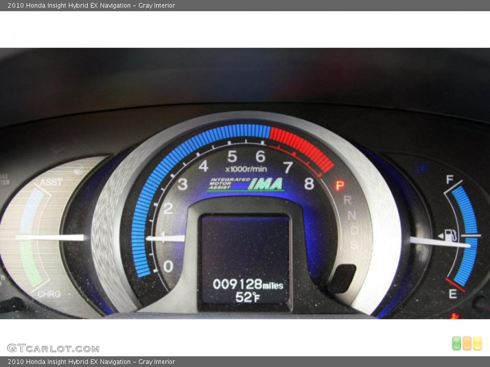 Gray Interior Gauges for the 2010 Honda Insight Hybrid EX Navigation #47457907