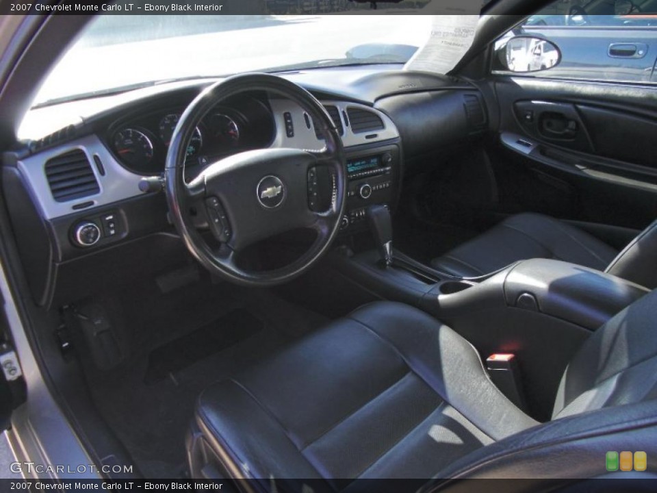 Ebony Black Interior Prime Interior for the 2007 Chevrolet Monte Carlo LT #47459553
