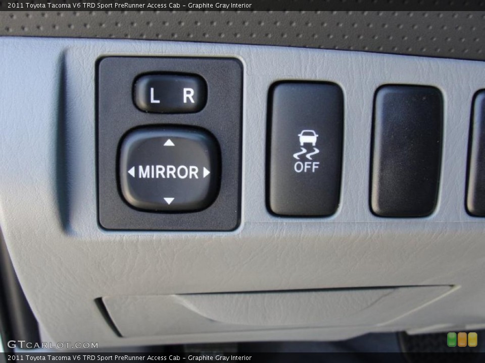 Graphite Gray Interior Controls for the 2011 Toyota Tacoma V6 TRD Sport PreRunner Access Cab #47459944