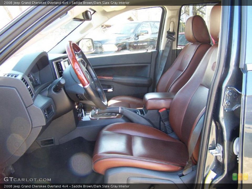 Saddle Brown/Dark Slate Gray Interior Photo for the 2008 Jeep Grand Cherokee Overland 4x4 #47460163