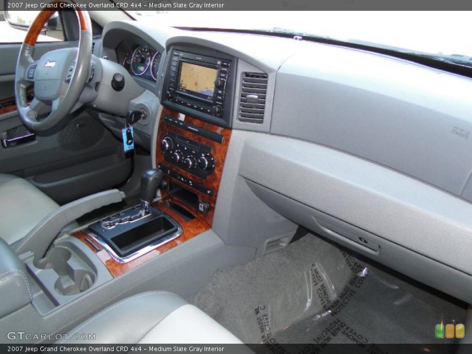 Medium Slate Gray Interior Dashboard for the 2007 Jeep Grand Cherokee Overland CRD 4x4 #47461951