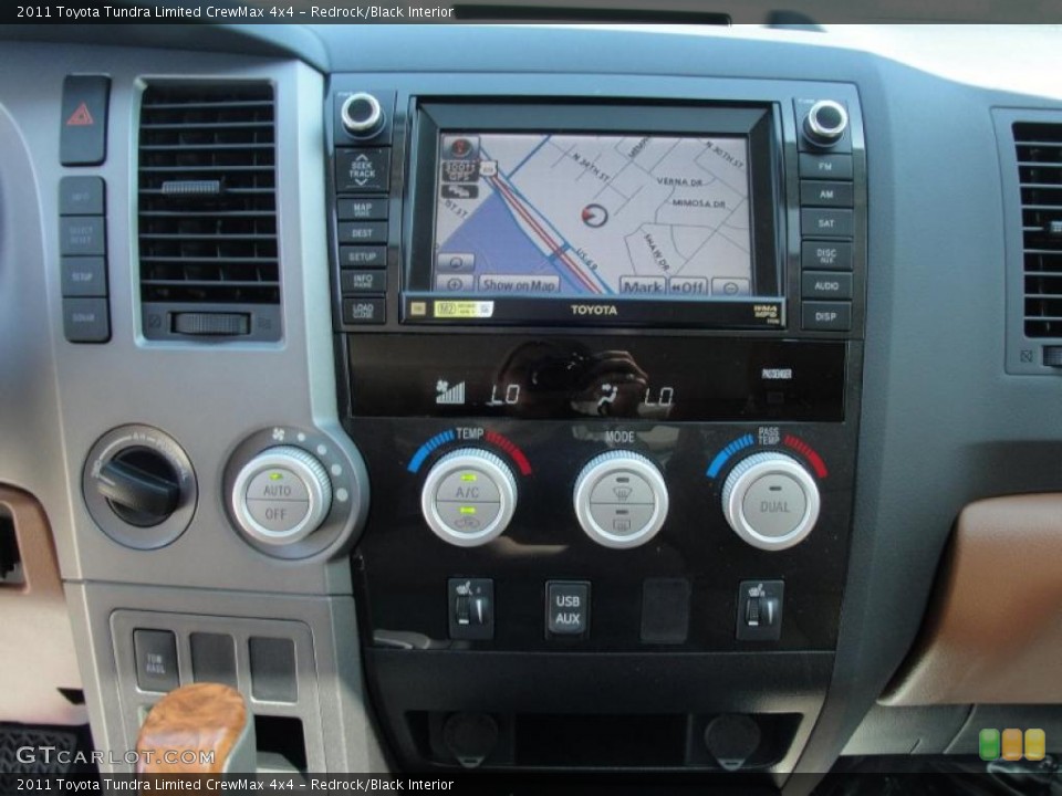 Redrock/Black Interior Navigation for the 2011 Toyota Tundra Limited CrewMax 4x4 #47463106