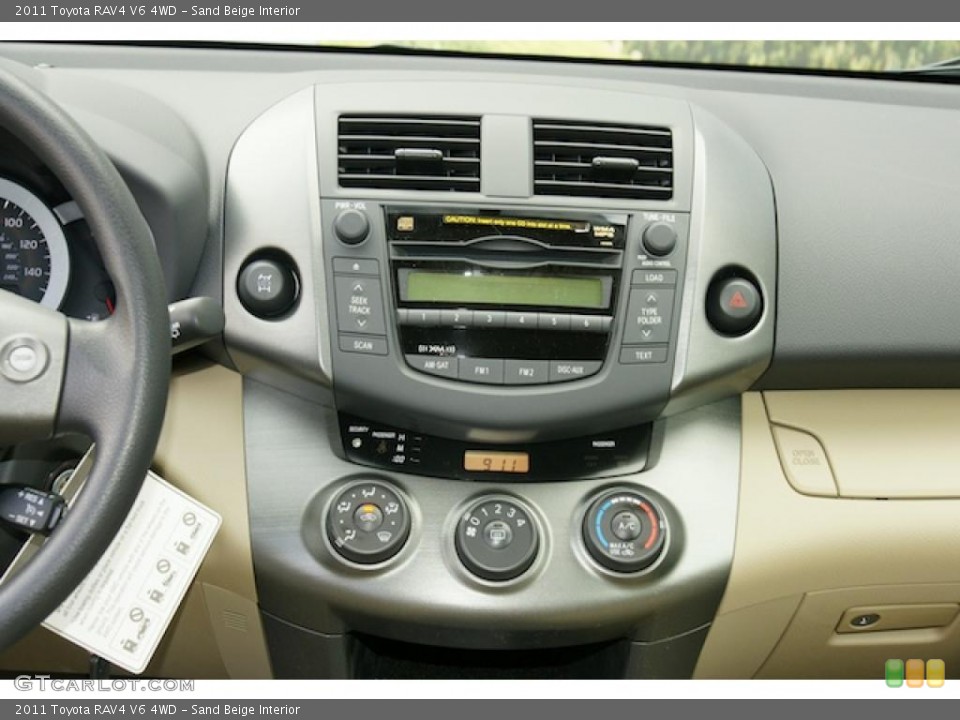 Sand Beige Interior Controls for the 2011 Toyota RAV4 V6 4WD #47466493