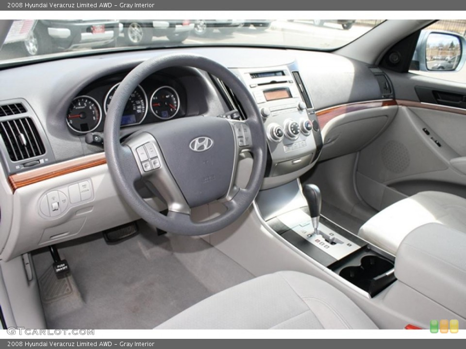 Gray Interior Steering Wheel for the 2008 Hyundai Veracruz Limited AWD #47467948