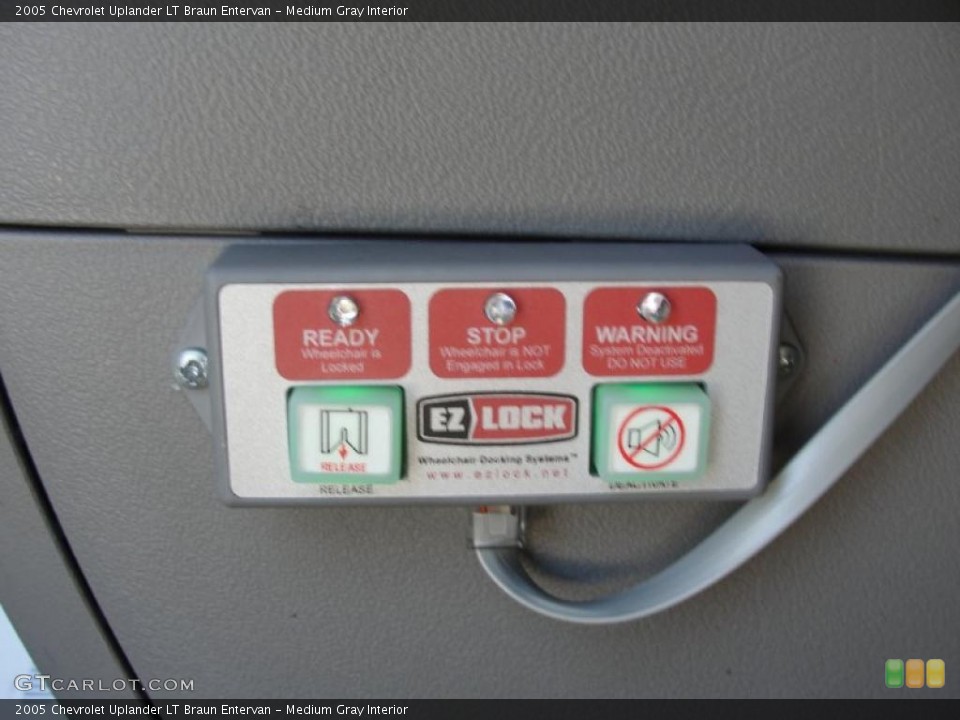 Medium Gray Interior Controls for the 2005 Chevrolet Uplander LT Braun Entervan #47468317