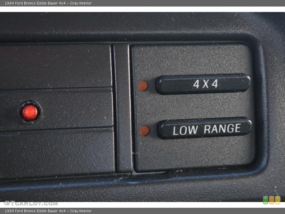 Gray Interior Controls for the 1994 Ford Bronco Eddie Bauer 4x4 #47470222
