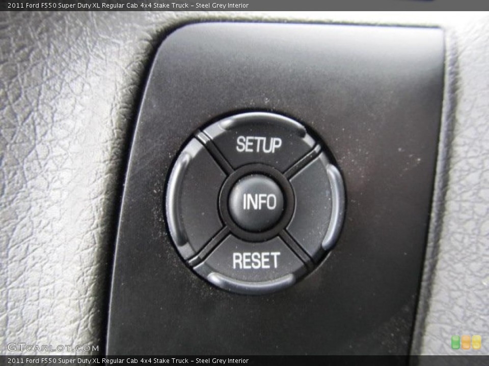 Steel Grey Interior Controls for the 2011 Ford F550 Super Duty XL Regular Cab 4x4 Stake Truck #47471149