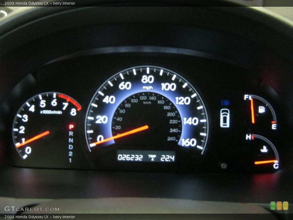 Ivory Interior Gauges for the 2009 Honda Odyssey LX #47471155