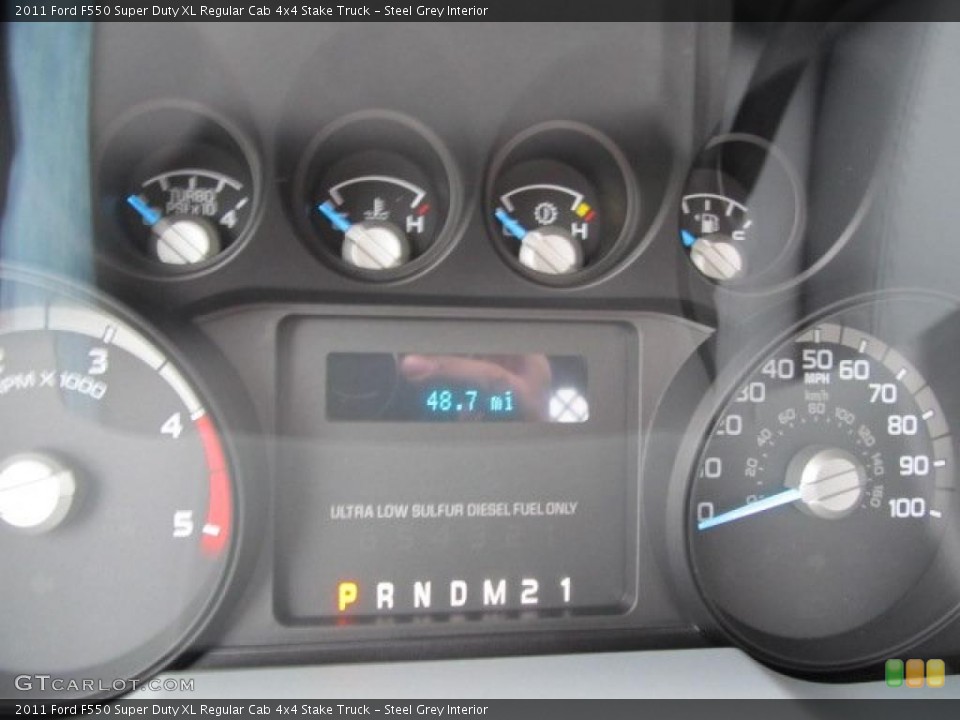 Steel Grey Interior Gauges for the 2011 Ford F550 Super Duty XL Regular Cab 4x4 Stake Truck #47471209