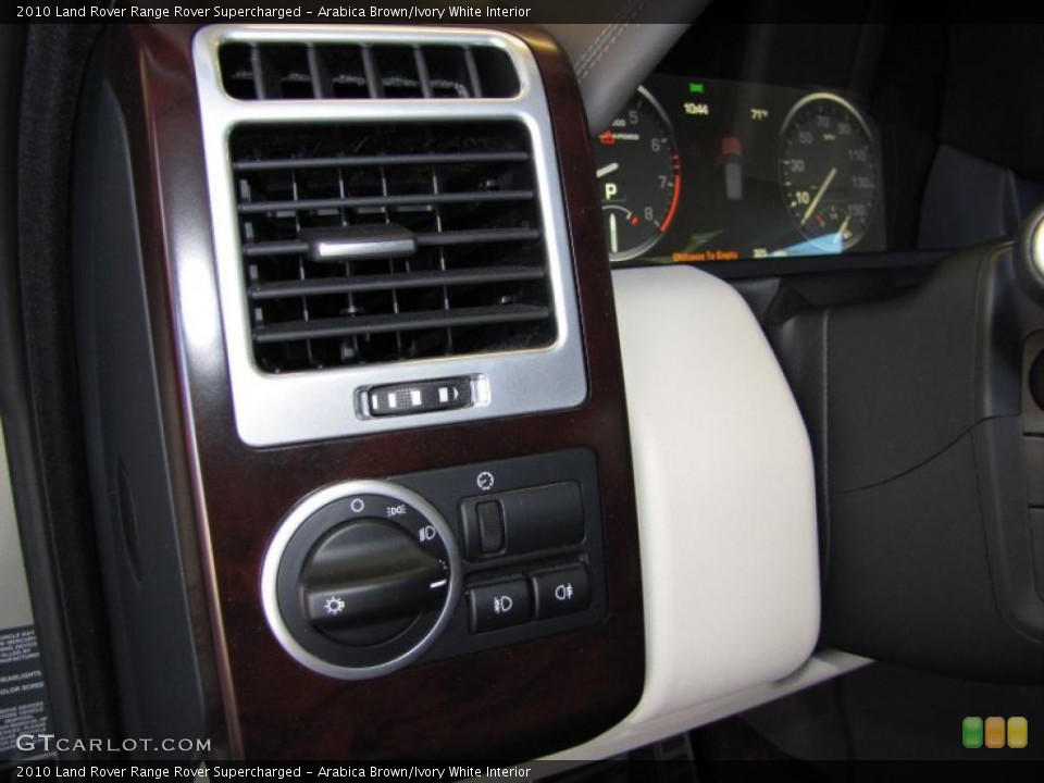 Arabica Brown/Ivory White Interior Controls for the 2010 Land Rover Range Rover Supercharged #47471437