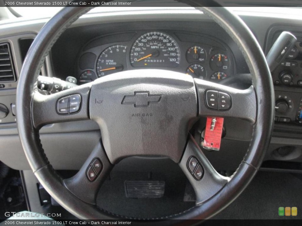 Dark Charcoal Interior Steering Wheel for the 2006 Chevrolet Silverado 1500 LT Crew Cab #47471473