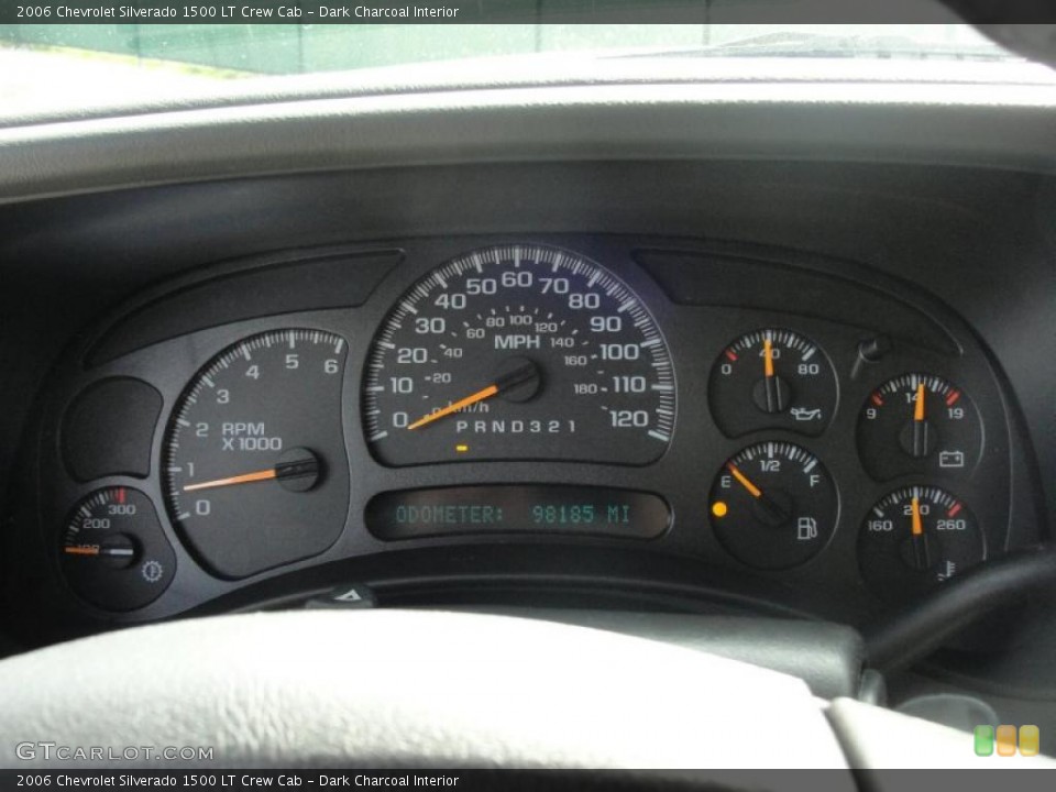 Dark Charcoal Interior Gauges for the 2006 Chevrolet Silverado 1500 LT Crew Cab #47471485