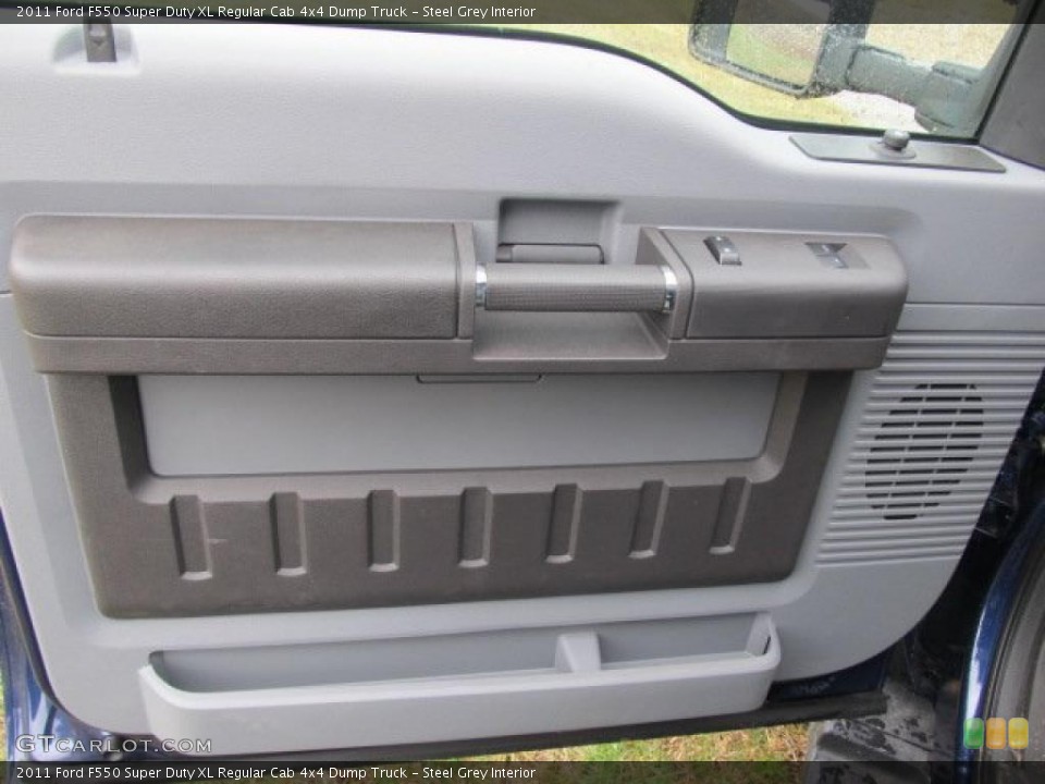 Steel Grey Interior Door Panel for the 2011 Ford F550 Super Duty XL Regular Cab 4x4 Dump Truck #47472607