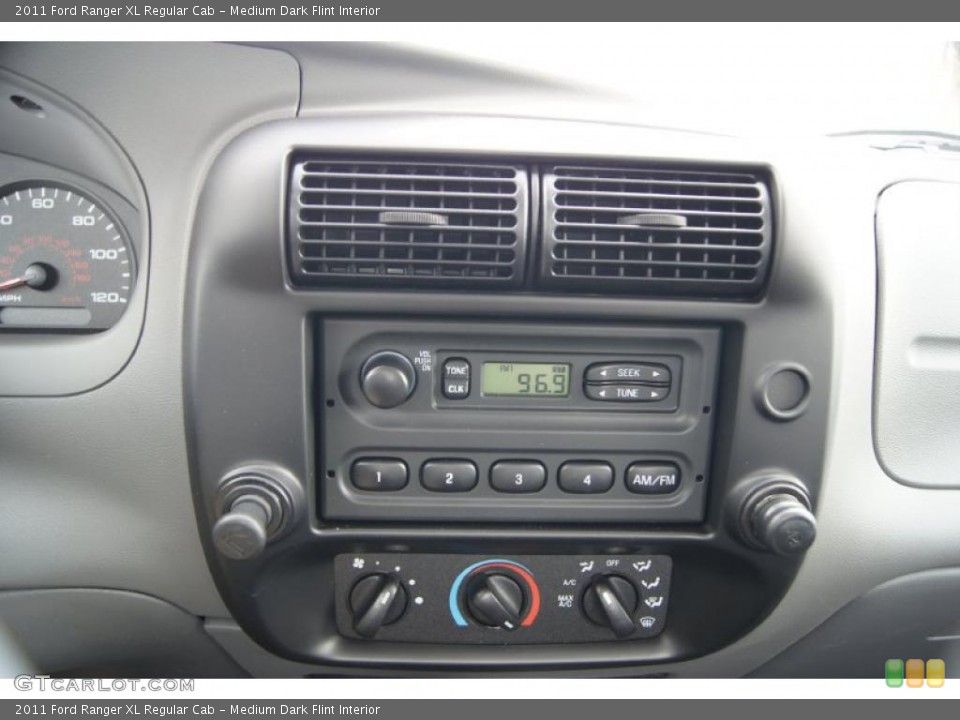 Medium Dark Flint Interior Controls for the 2011 Ford Ranger XL Regular Cab #47472625