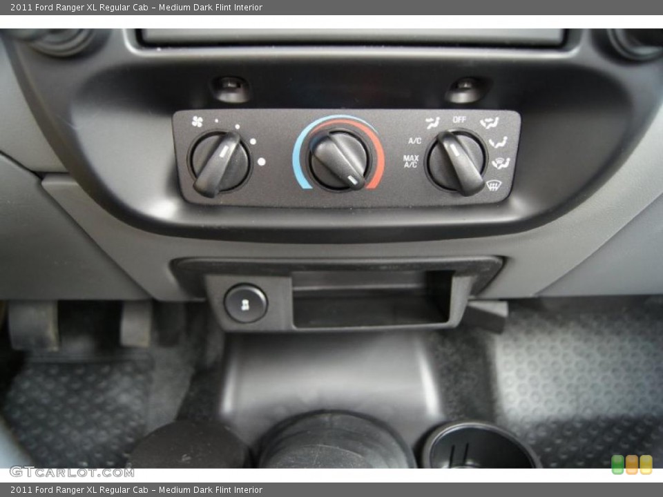 Medium Dark Flint Interior Controls for the 2011 Ford Ranger XL Regular Cab #47472640