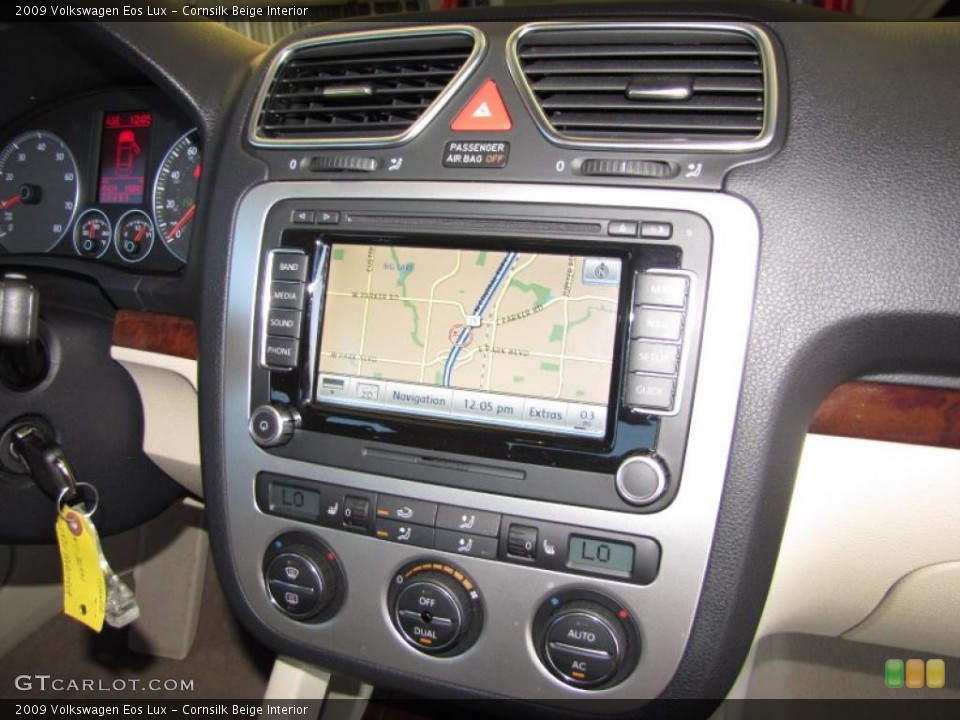 Cornsilk Beige Interior Navigation for the 2009 Volkswagen Eos Lux #47473390