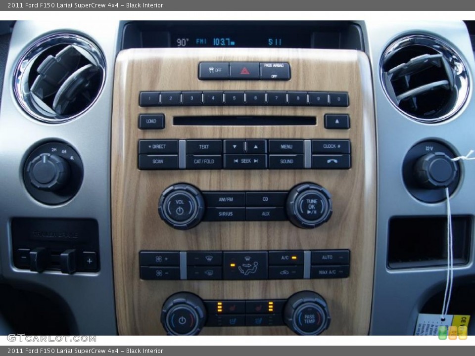Black Interior Controls for the 2011 Ford F150 Lariat SuperCrew 4x4 #47474795