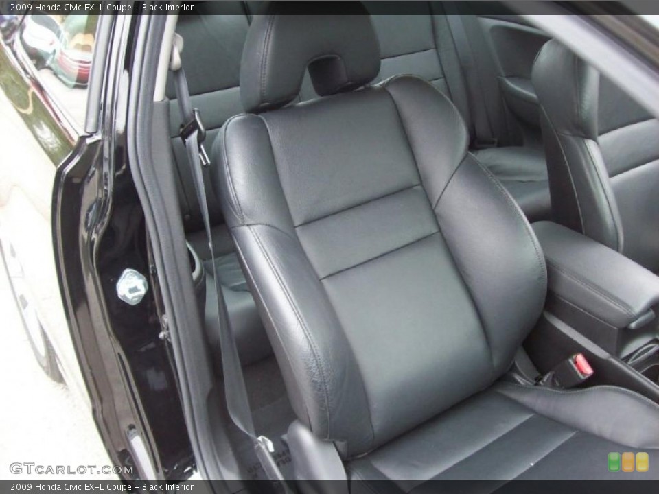 Black Interior Photo for the 2009 Honda Civic EX-L Coupe #47474939
