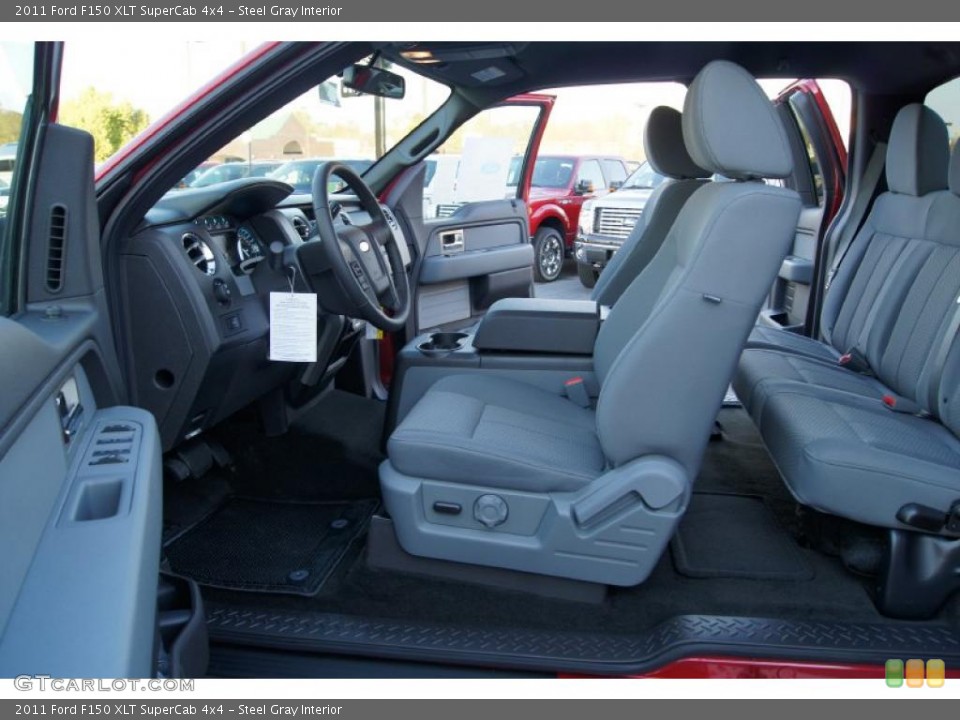 Steel Gray Interior Photo for the 2011 Ford F150 XLT SuperCab 4x4 #47475032