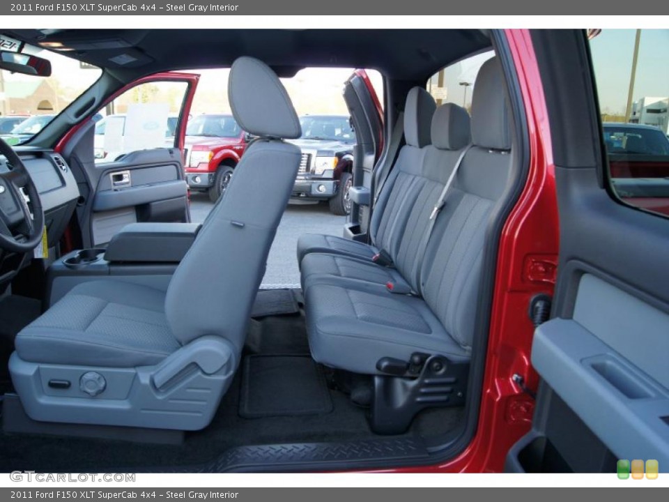Steel Gray Interior Photo for the 2011 Ford F150 XLT SuperCab 4x4 #47475047