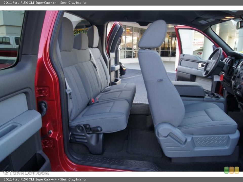 Steel Gray Interior Photo for the 2011 Ford F150 XLT SuperCab 4x4 #47475062