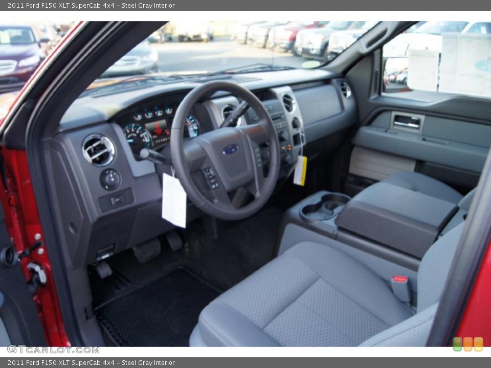 Steel Gray Interior Photo for the 2011 Ford F150 XLT SuperCab 4x4 #47475242
