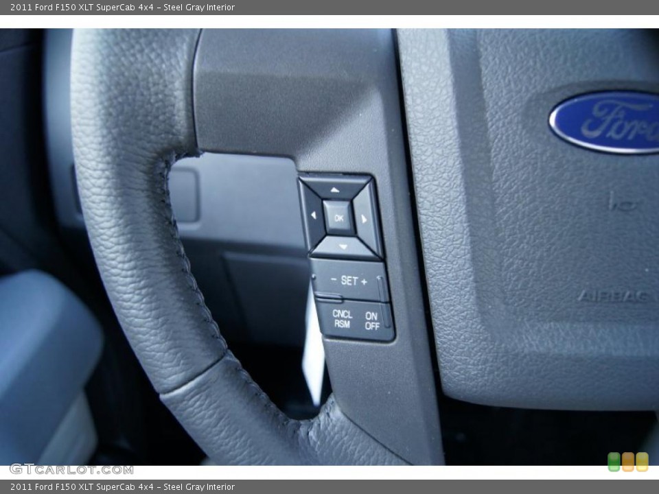 Steel Gray Interior Controls for the 2011 Ford F150 XLT SuperCab 4x4 #47475284