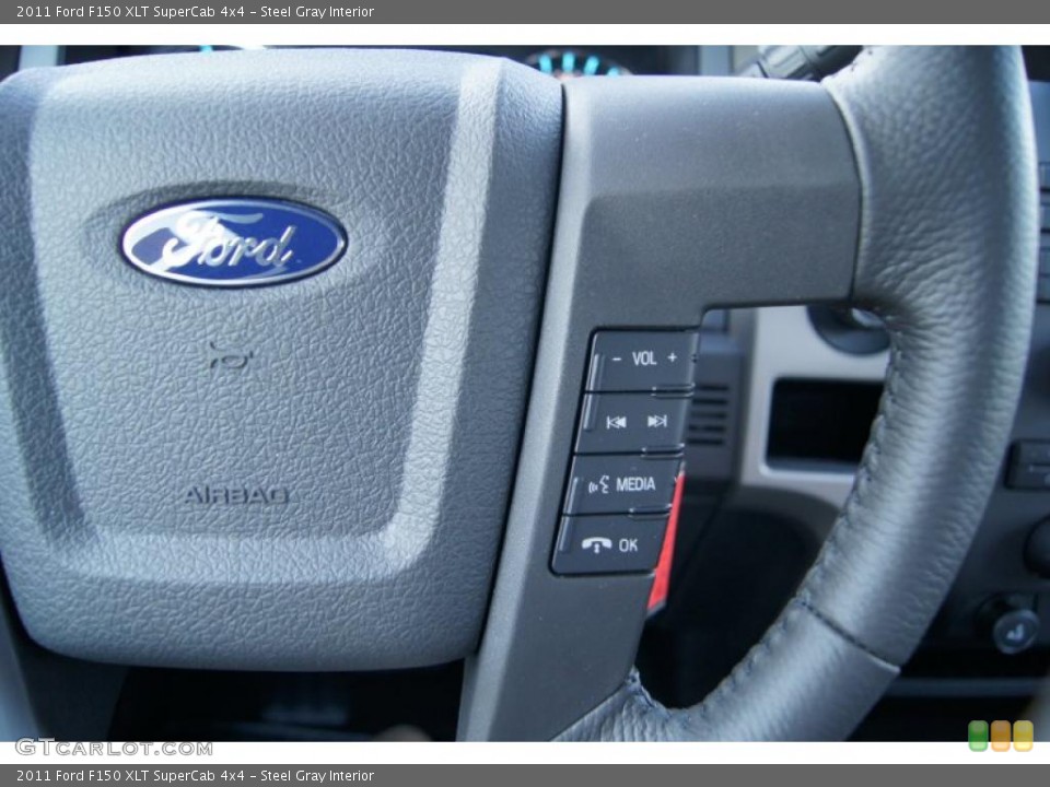 Steel Gray Interior Controls for the 2011 Ford F150 XLT SuperCab 4x4 #47475299