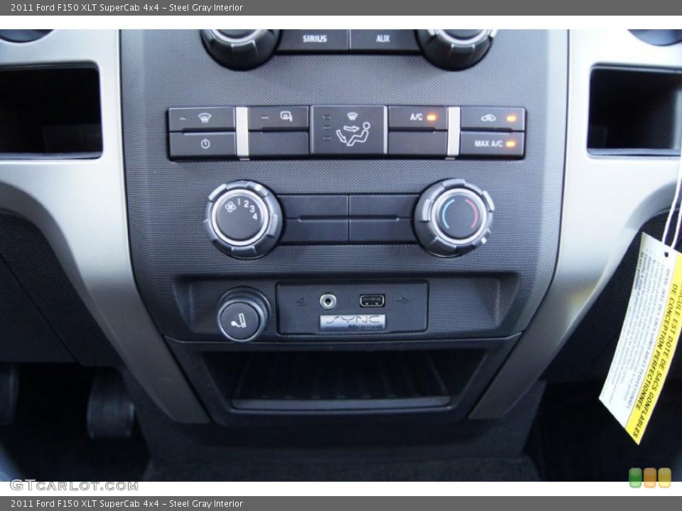 Steel Gray Interior Controls for the 2011 Ford F150 XLT SuperCab 4x4 #47475374