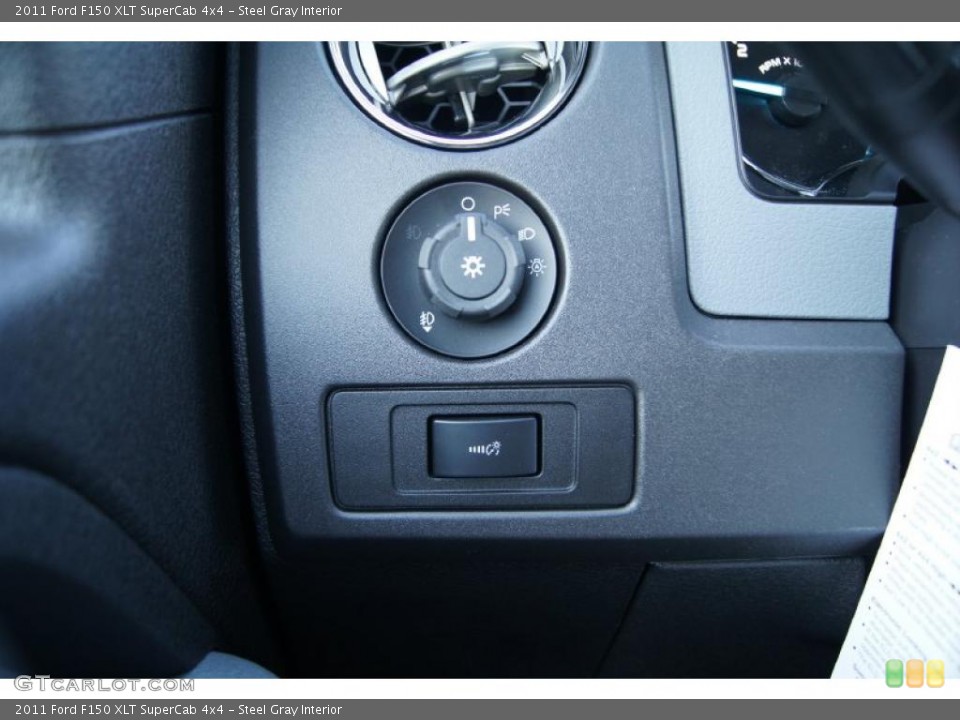 Steel Gray Interior Controls for the 2011 Ford F150 XLT SuperCab 4x4 #47475407