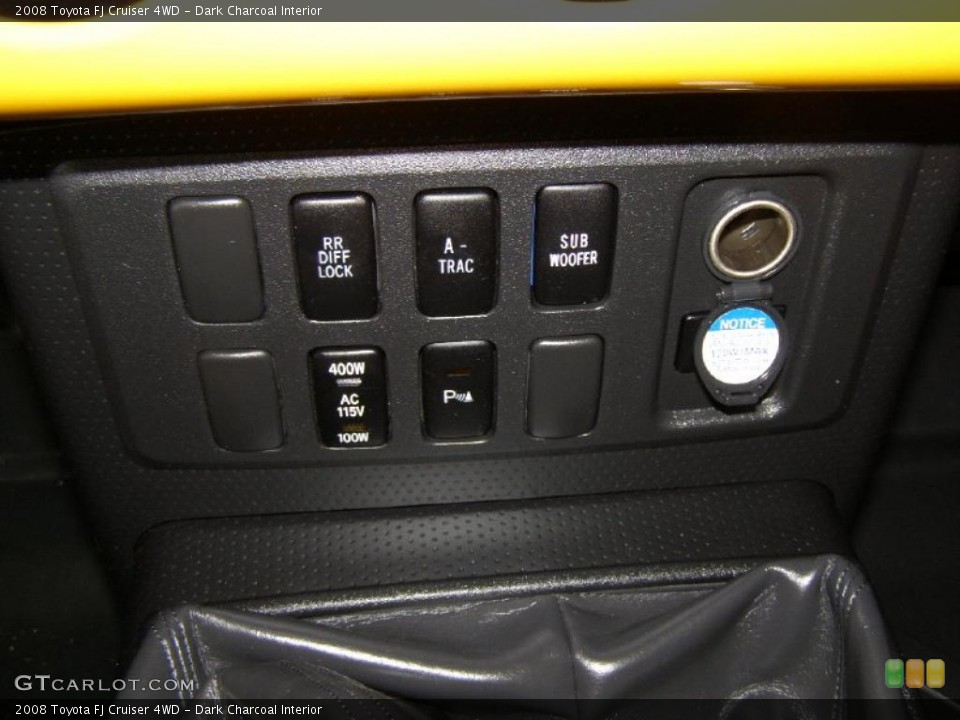 Dark Charcoal Interior Controls for the 2008 Toyota FJ Cruiser 4WD #47476532