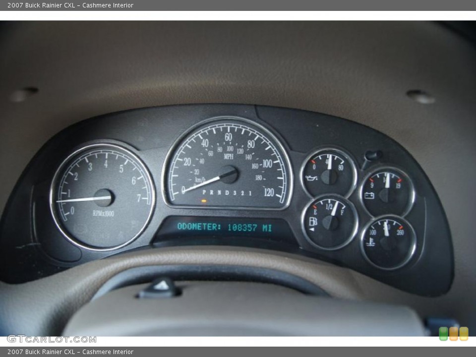 Cashmere Interior Gauges for the 2007 Buick Rainier CXL #47479064