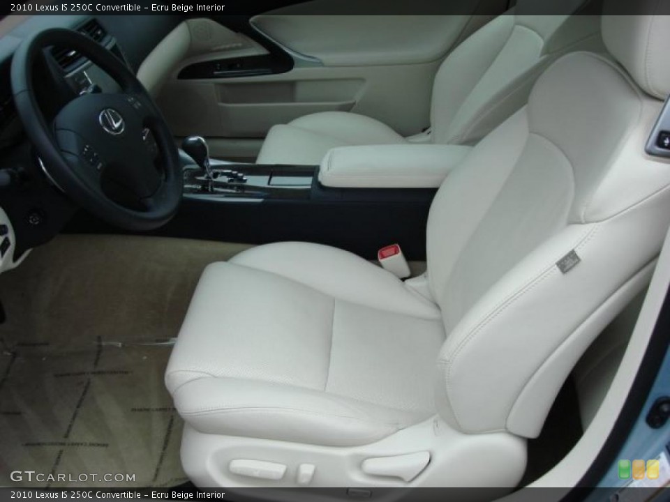 Ecru Beige Interior Photo for the 2010 Lexus IS 250C Convertible #47480561