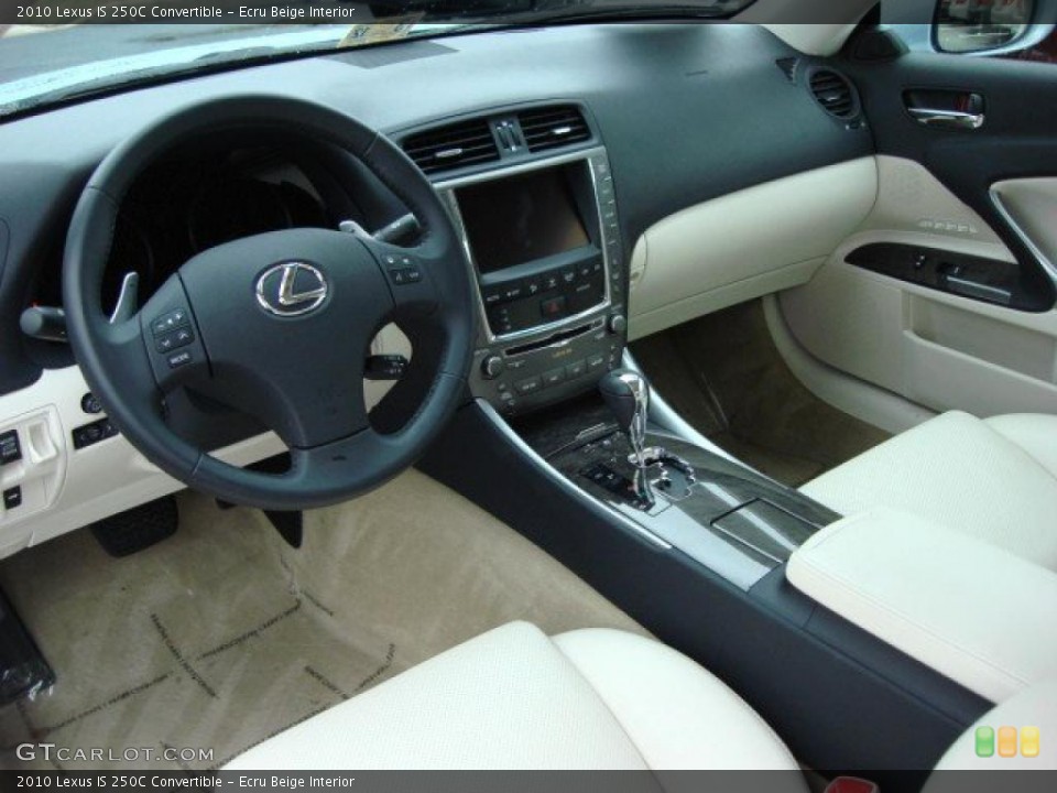 Ecru Beige Interior Photo for the 2010 Lexus IS 250C Convertible #47480588