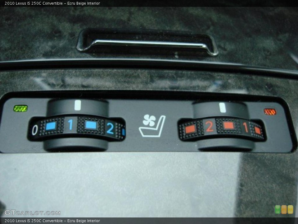 Ecru Beige Interior Controls for the 2010 Lexus IS 250C Convertible #47480738