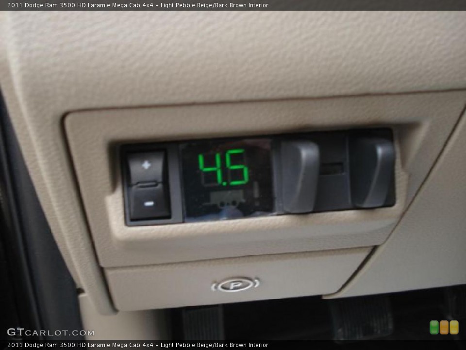 Light Pebble Beige/Bark Brown Interior Controls for the 2011 Dodge Ram 3500 HD Laramie Mega Cab 4x4 #47481557