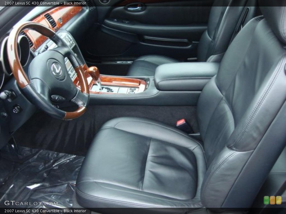 Black Interior Photo for the 2007 Lexus SC 430 Convertible #47481785